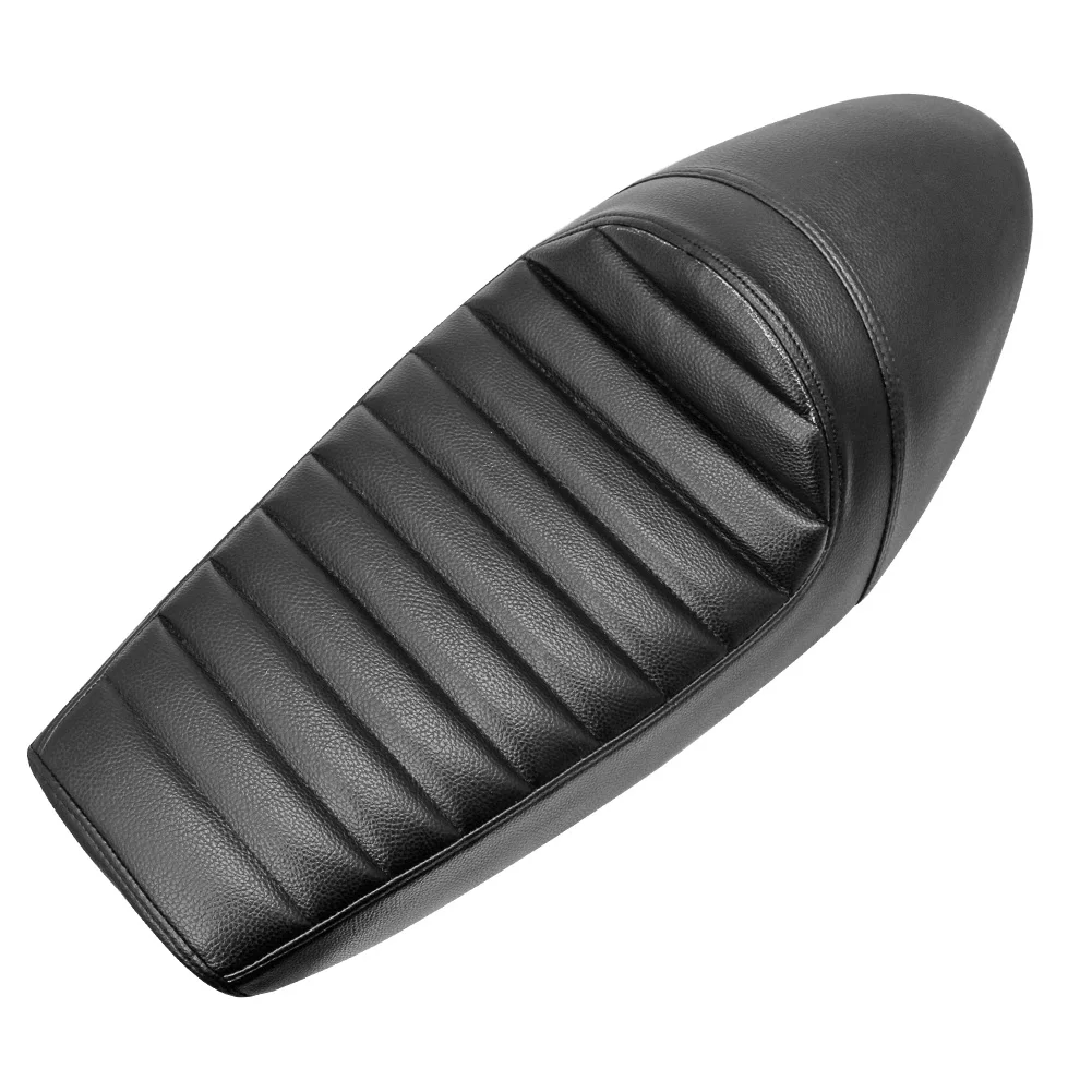 Black Cafe Racer Motorcycle Seat For Suzuki Yamaha Honda CG125 CB350 CB400 CB500 Retro Vintage Hump Saddle Custom Chopper |