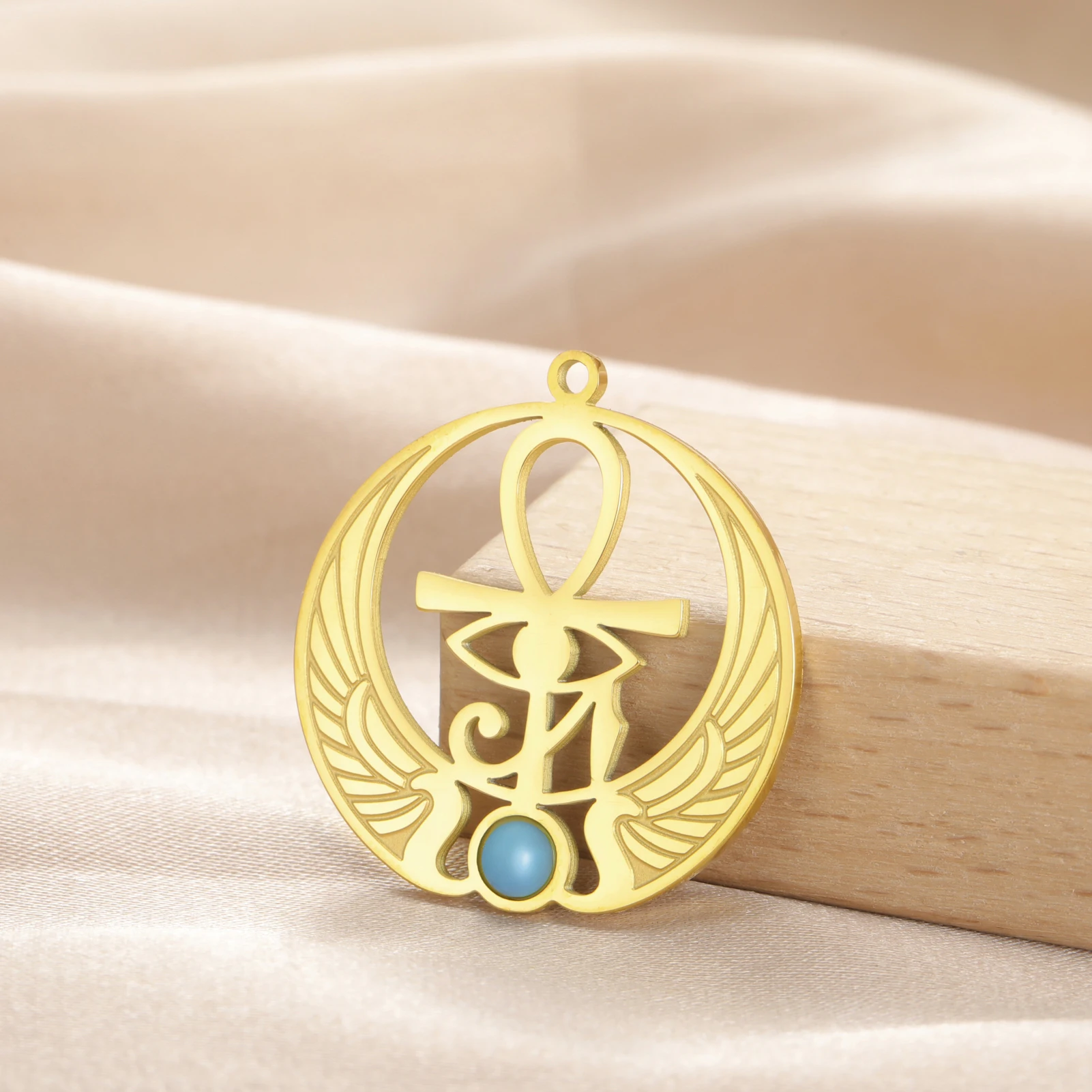 Модные подвески из нержавеющей стали Ankh Cross Eye of Horus подвеска с крыльями Исиды для