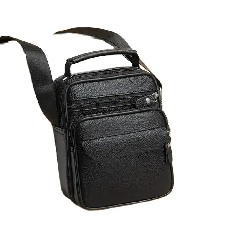 

GENODERN First Layer Cowhide Messenger Bag Men's Casual Men's Real-Leather Bag