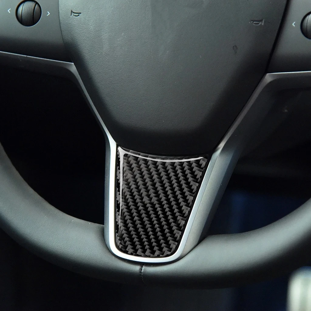 Для Tesla Model 3 Y 2017-2023 автомобильная панель рулевого колеса накладка наклейки рамка