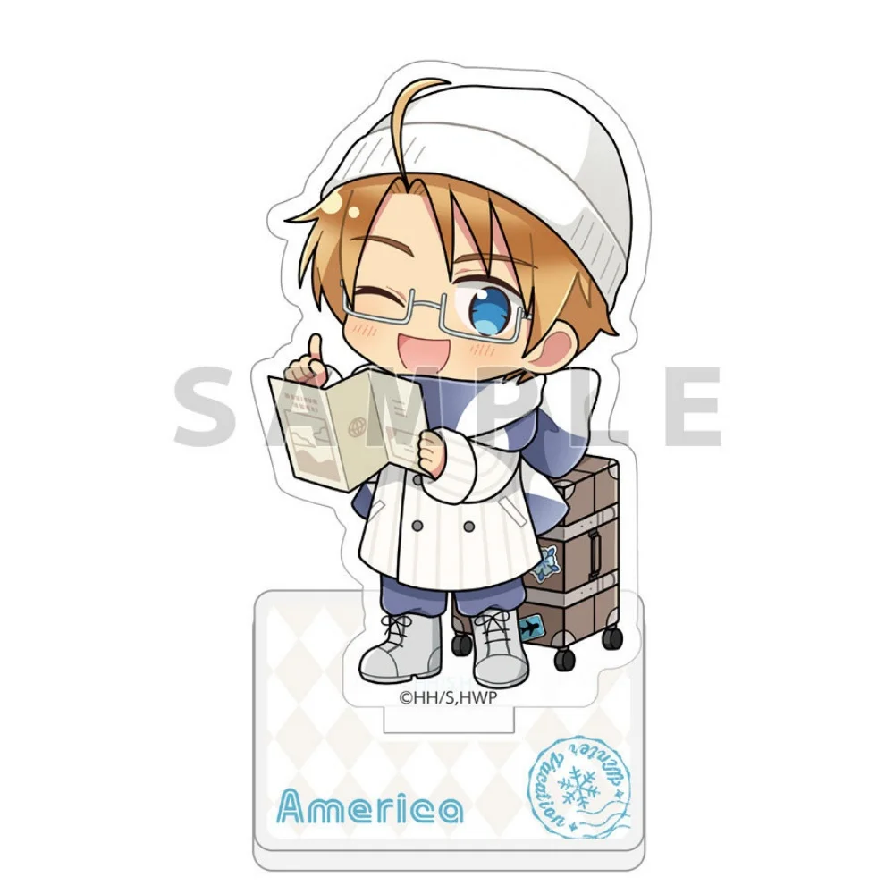 Фото Акриловая подставка HD 10 см по аниме Hetalia Axis Powers: Фелициано, Ван Яо. Уникальный подарок, презент на 4 июля, настольный брелок, аниме-декор. №5
