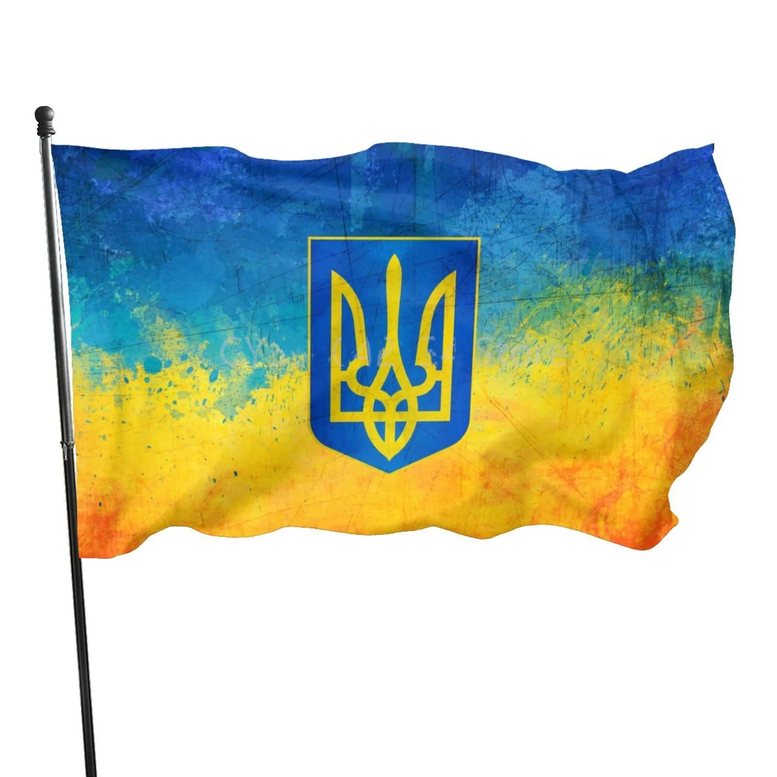 

NEW Ukraine National Flag Hanging Polyester Blue Yellow UA UKR Ukrainian National Flags for Indoor and Outdoor Decoration Gifts