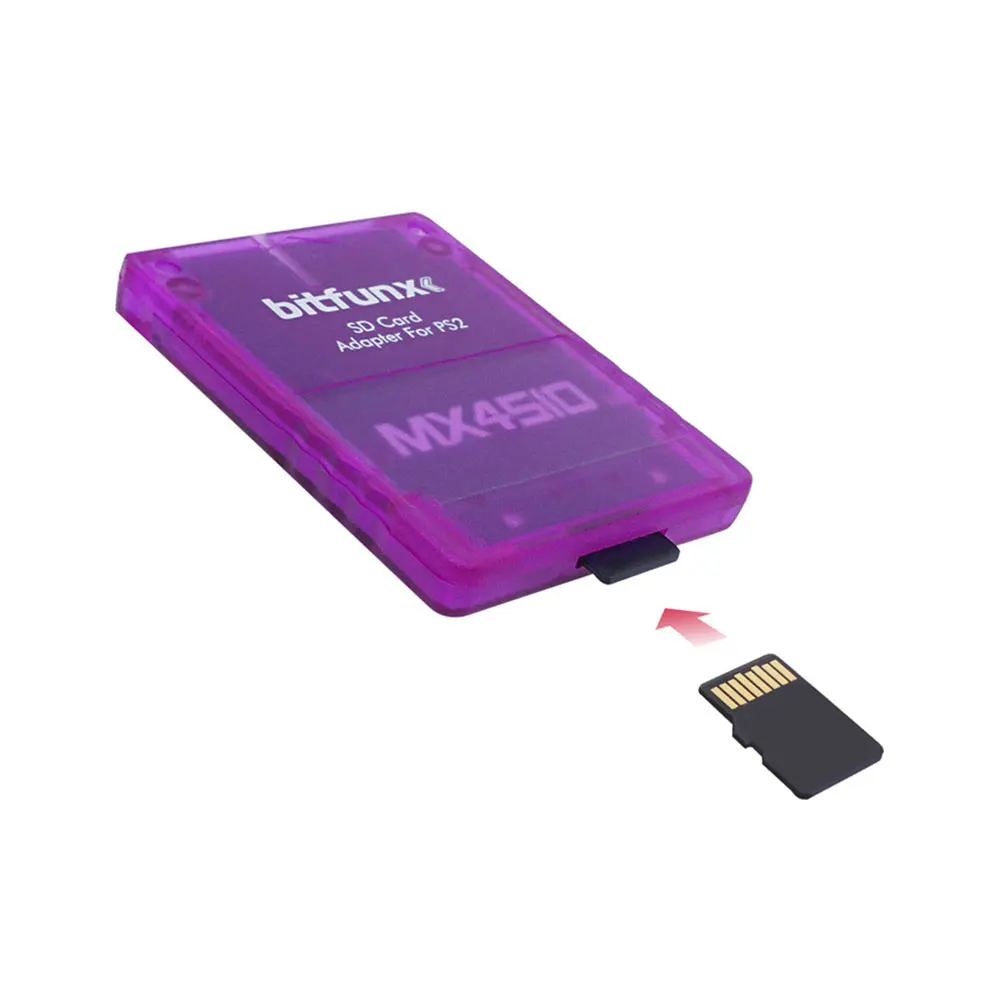 Адаптер для SD-карты MX4SIO SIO2SD игровых консолей PS2 кардридер с прозрачным корпусом