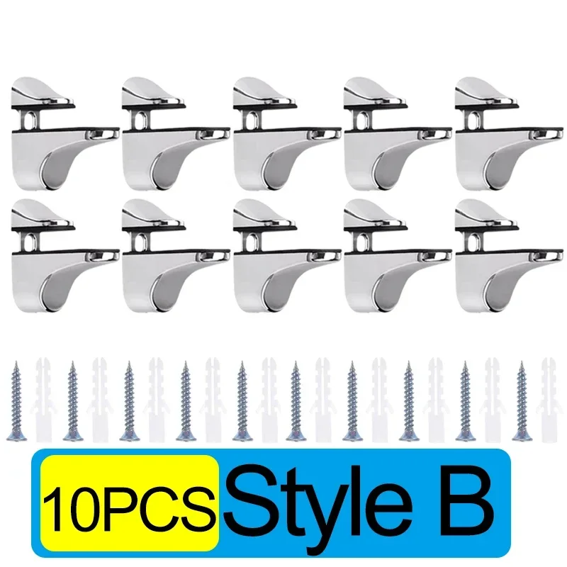 

10/1 шт., регулируемый держатель для стеклянной полки из цинкового сплава, настенный держатель для ванной комнаты, кронштейны для полки, держатель, деревянные полки, стеклянные зажимы