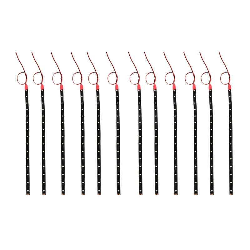 

12 X Waterproof DC12V Motor LED Strip Underbody Light For Car Motorcycle Red