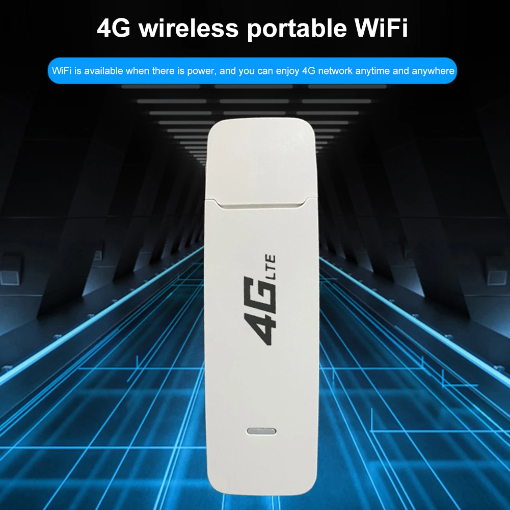 

4G LTE Modem Dongle Router SIM Card Slot 2.4G 150Mbps Wireless WiFi Adapter Multi-Band Mobile Broadband for Car Office Home