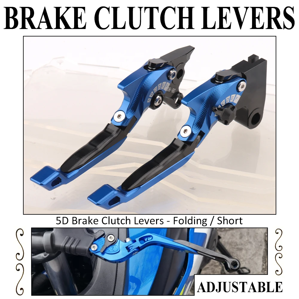 

Motorcycle 5D Short/Folding Brake Clutch Levers Fit For Yamaha FZ1 Fazer FZS 1000 2001-2005 YZF R1 R6 YZFR1 YZFR6 YZF-R6S XJR400