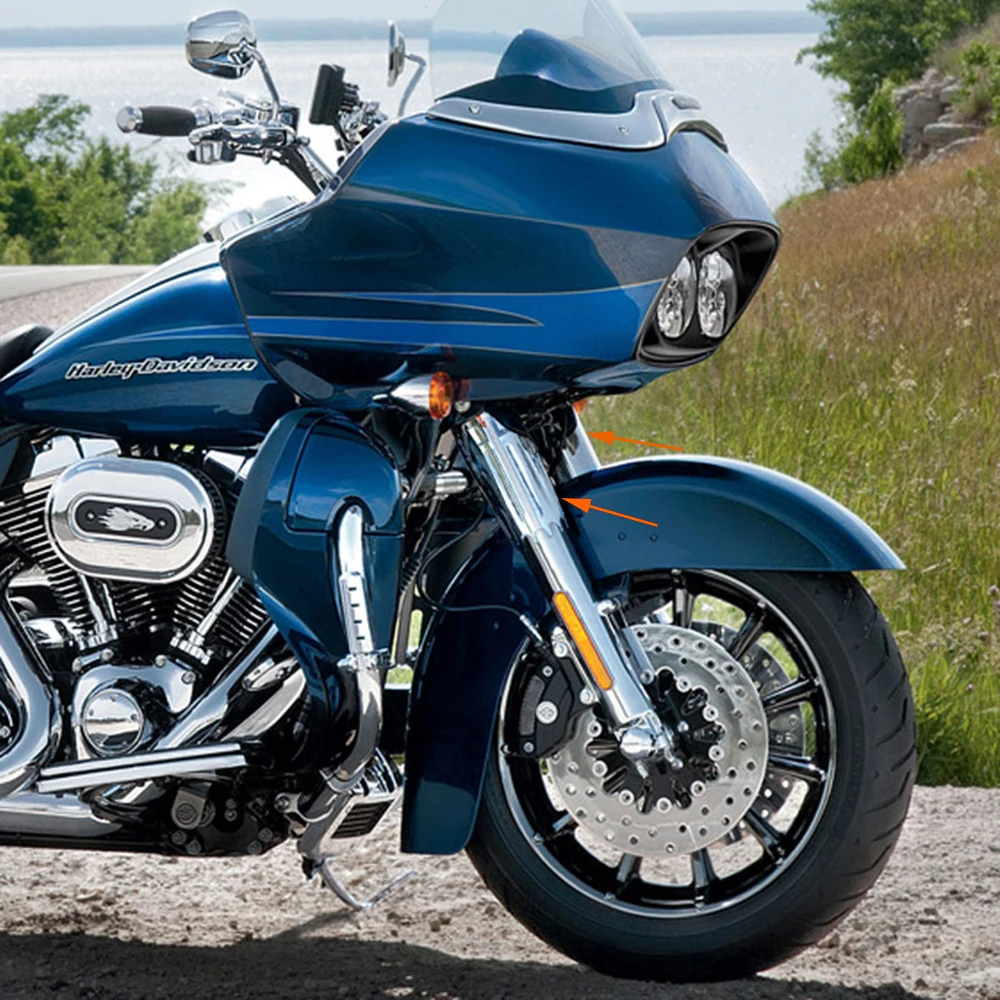 Для Harley вилка слайдер крышка Road King Custom FLHRS Electra FLHTCU CVO Limited FLHTKSE Glide Ultra FLTRU FLHTKL