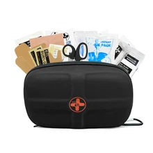 RHINO RESCUE Mini First Aid Kit Small Waterproof Portable Emergency Kit Camping Essentials, With 106 Items For Travel, Home, Car