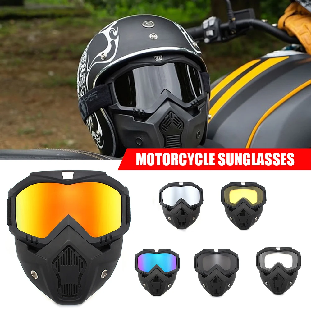 

2023 Cycling Motocross Sunglasses Ski Snowboard Eyewear Mask Goggles Helmet Tactical Windproof Riding Motorcycle Glasses Masks
