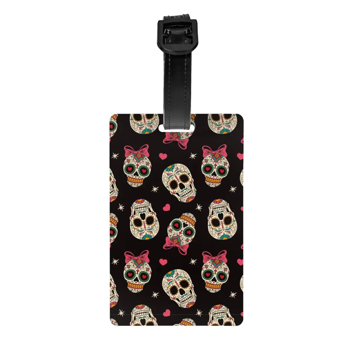 

Sugar Skull Luggage Tags Suitcase Silica Gel Travel Accessories Novelty Mexican Style Label Holder Baggage Tag ID Address Women