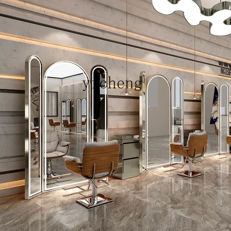 Зеркальный стол для парикмахерской HSN зеркальный одностороннее зеркало пол с