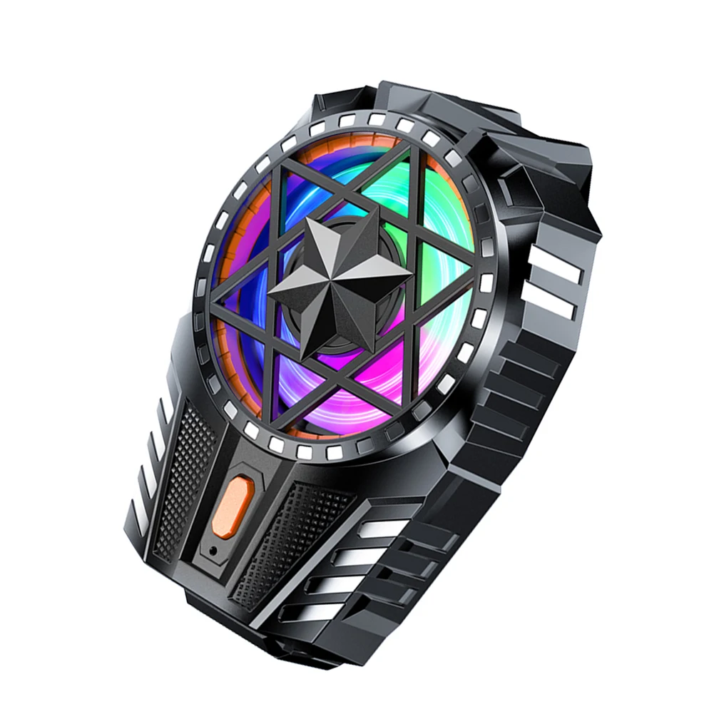 Przenośna chłodnica do gier na telefon komórkowy Zatrzaskowy wentylator chłodzący z 3-stopniową regulacją prędkości m...