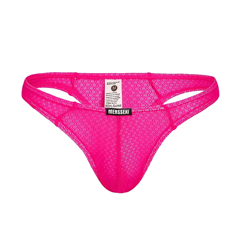 6 шт./лот Мужские дышащие сетчатые стринги нижнее белье с низкой посадкой