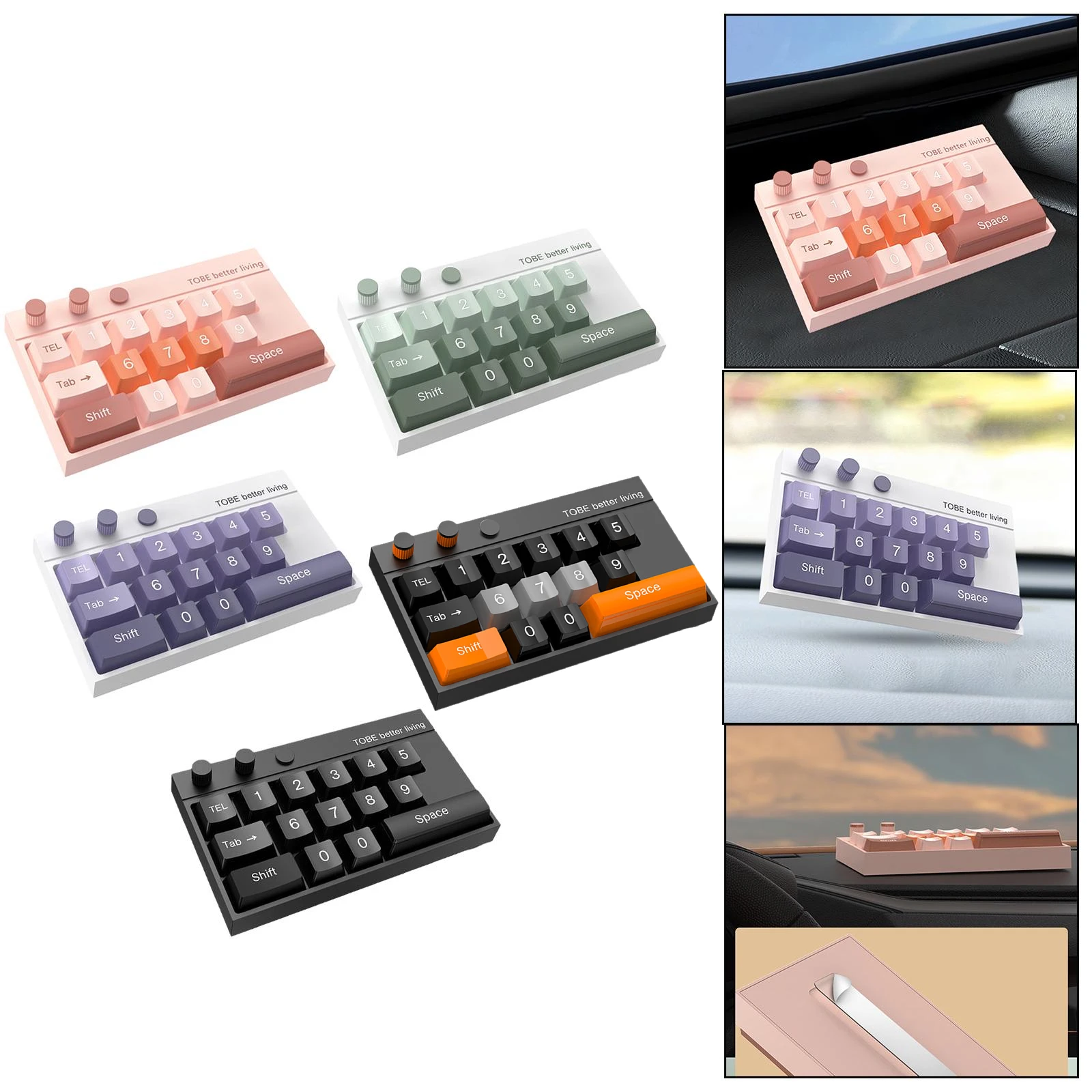 Временная компактная механическая клавиатура в форме стоп-знака скрытая