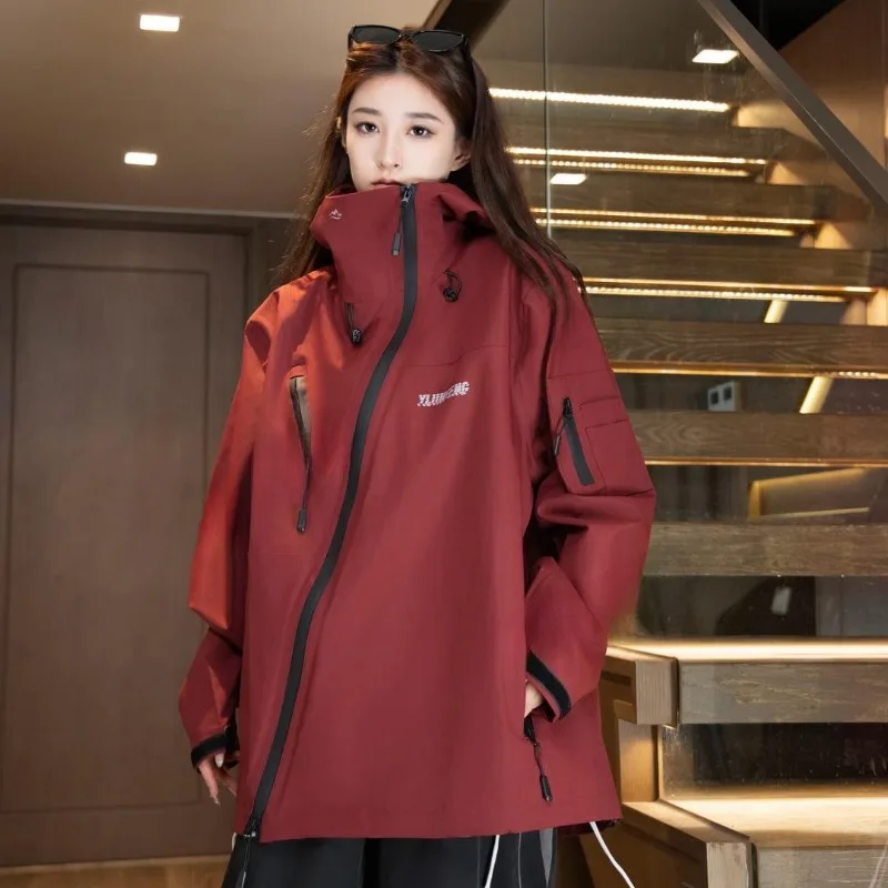 Женская ветровка с капюшоном Y2k