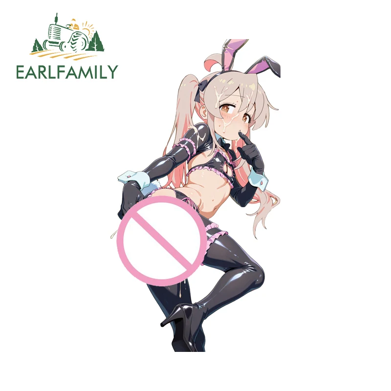 

EARLFAMILY Cat Futanari автомобильная наклейка аниме бикини кондиционер наклейка на окна аксессуары индивидуальный Стайлинг автомобиля