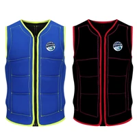 neoprene life jacket stretch foldable buoyancy vest water sports men and women swimming rafting boating surfing life jacket 2022