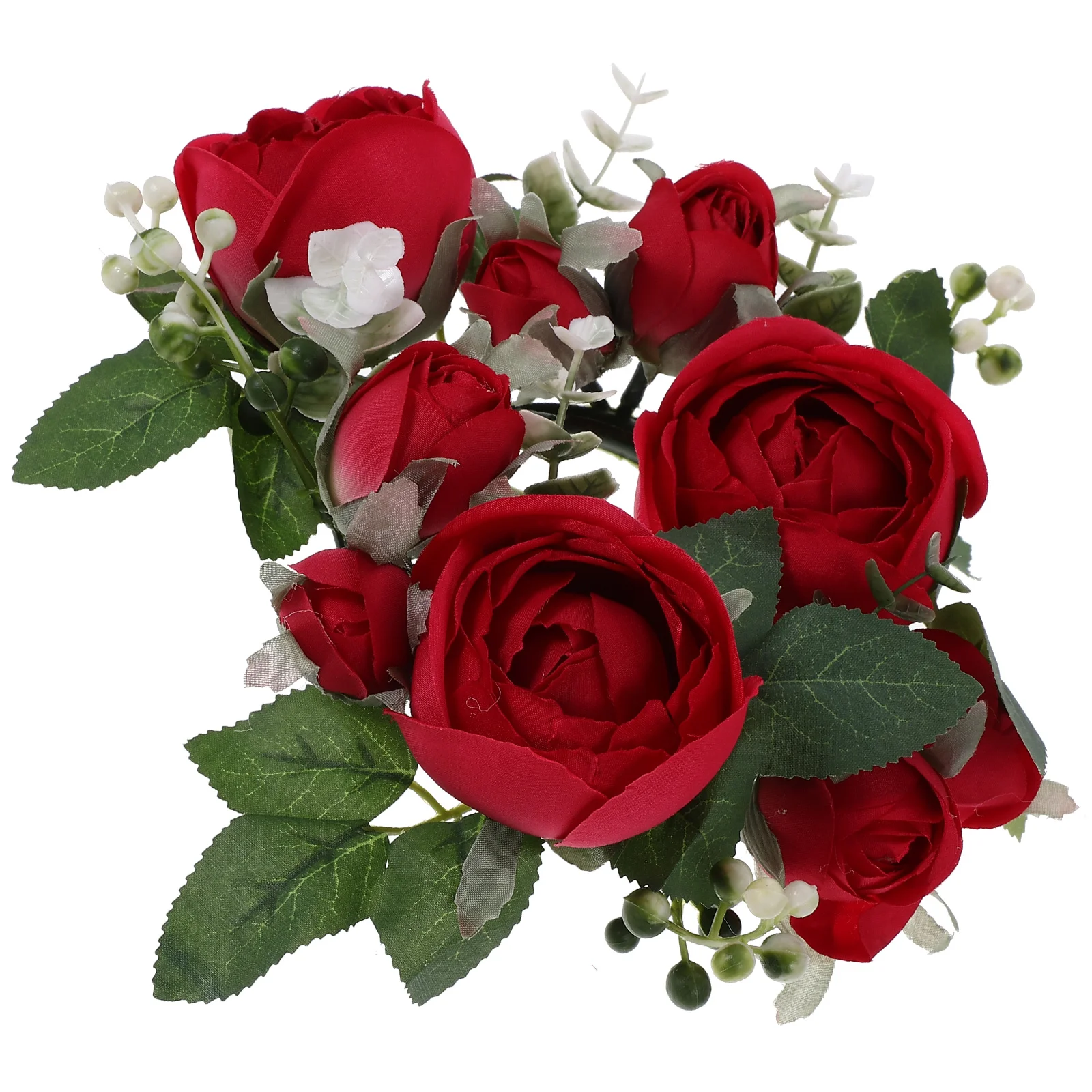 

Ring Wreath Artificial Flower Ring for Wedding Table Party Artificial Rose Ring