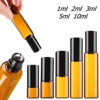 fashion hot sale empty essential oil bottle perfume roller ball container amber refillable bottle homeliving travel portable