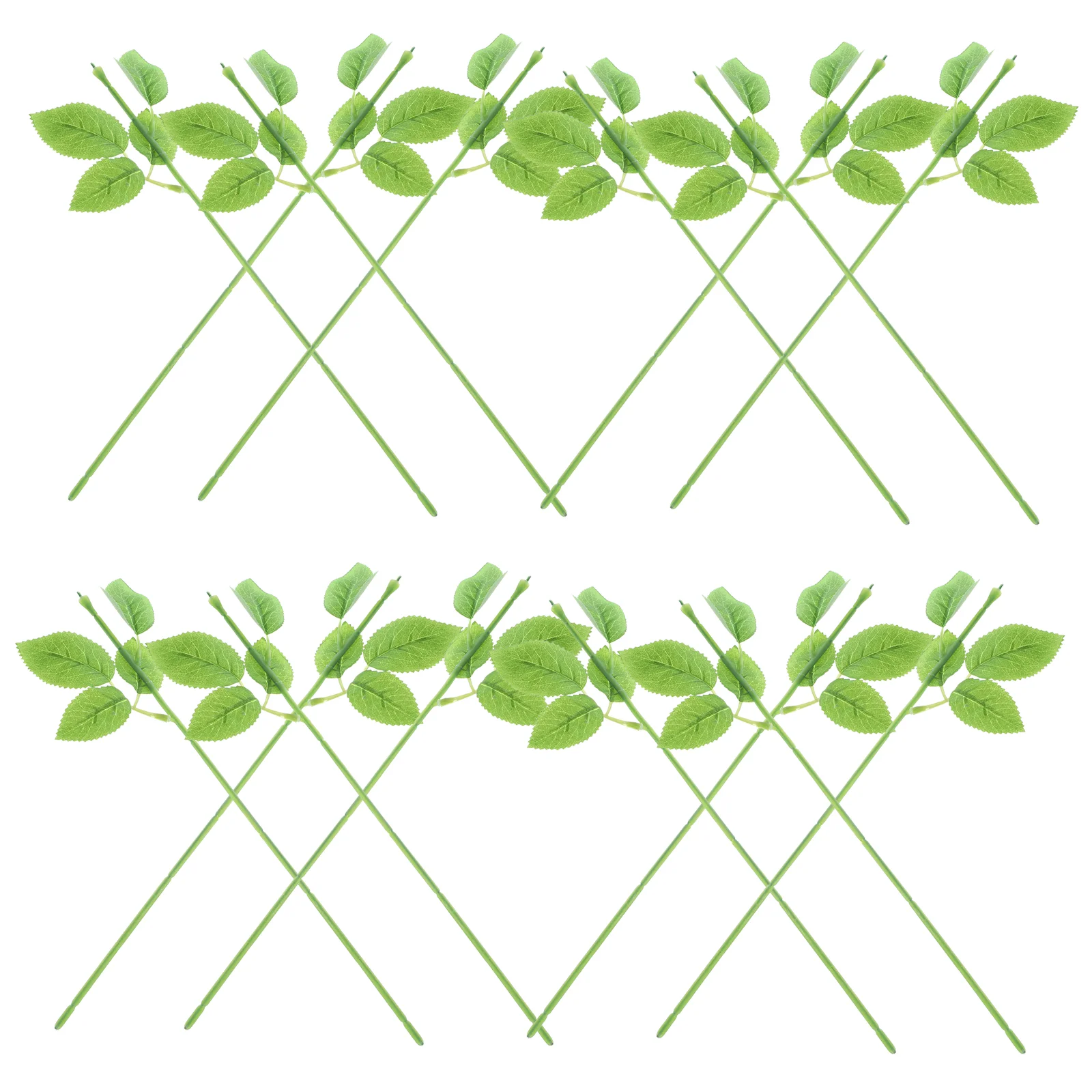 

artificial gardening rose leaves with stems 30pcs floral wire stem with leaves diy floral arrangement wire craft bouquet tools