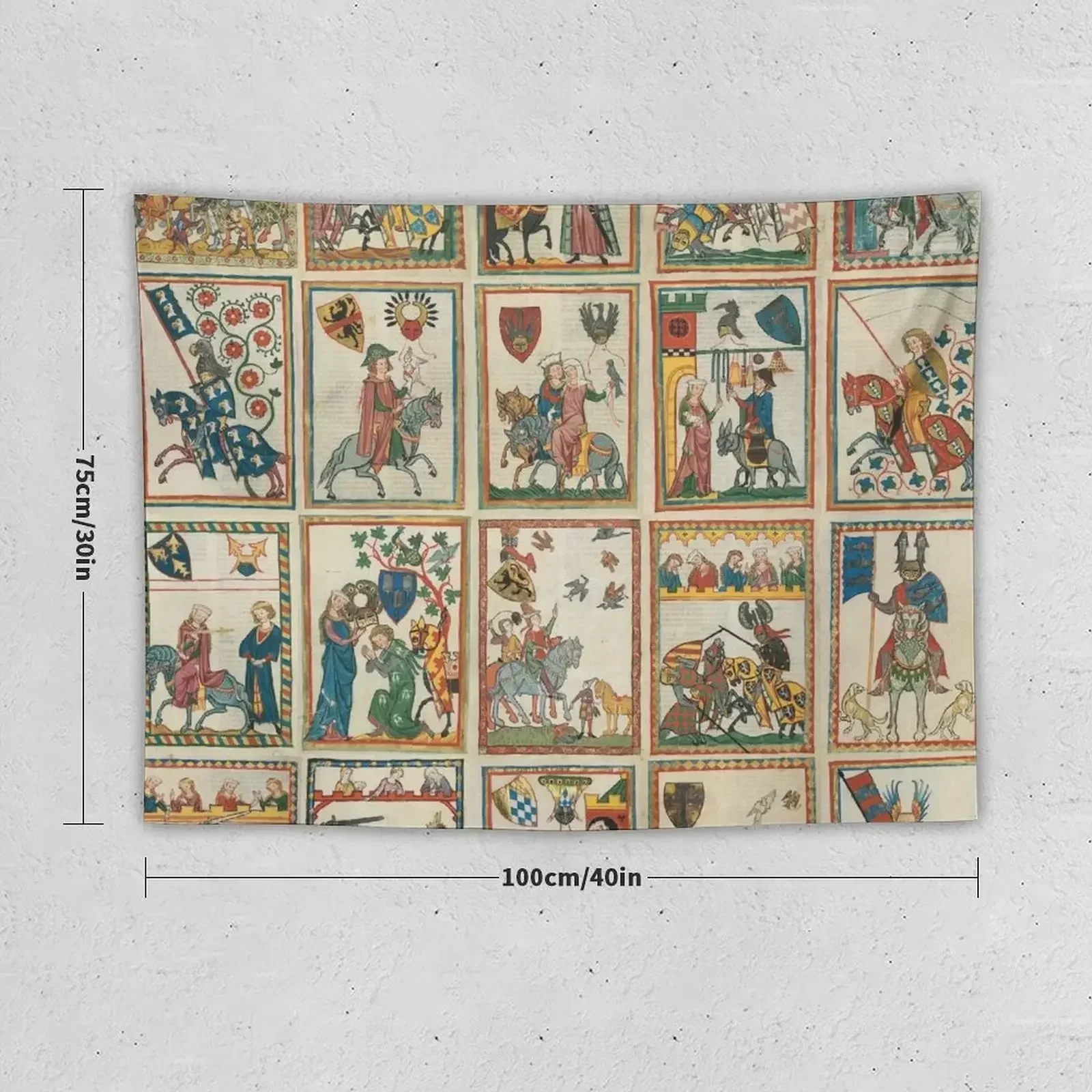 Codex Manesse гобелен украшение комнаты корейский стиль милый декор