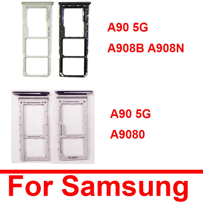 Лоток для SIM-карты для Samsung A90 5G A908B A908N A9080 слот для Sim-карты лоток держатель адаптер запасные части