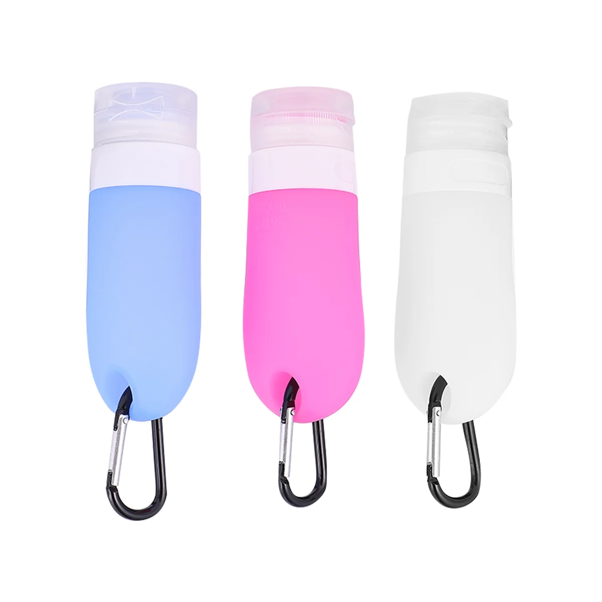 

Travel Bottles Bottle Keychain Empty Shampoo Squeeze Container Clip Lotion Refillable Portable Containers Dispenser Spray Mini