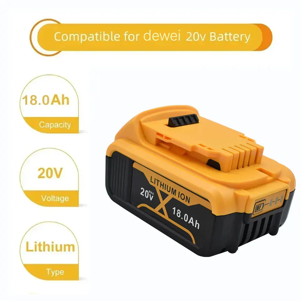 Перезаряжаемая литий-ионная батарея DCB200 DCB205 DCB204-2 DCB206