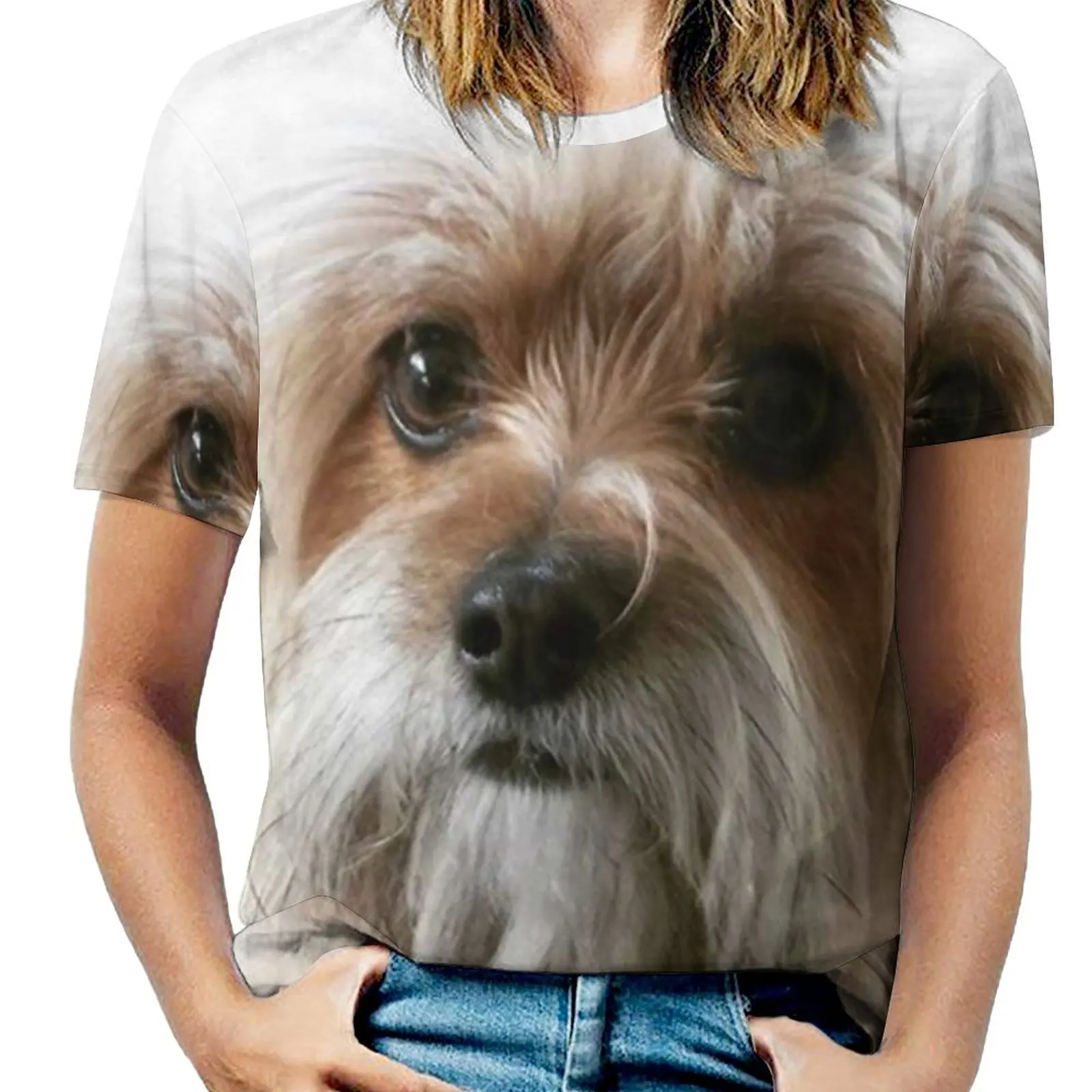 Женская футболка с космической собакой весенне-летние футболки принтом