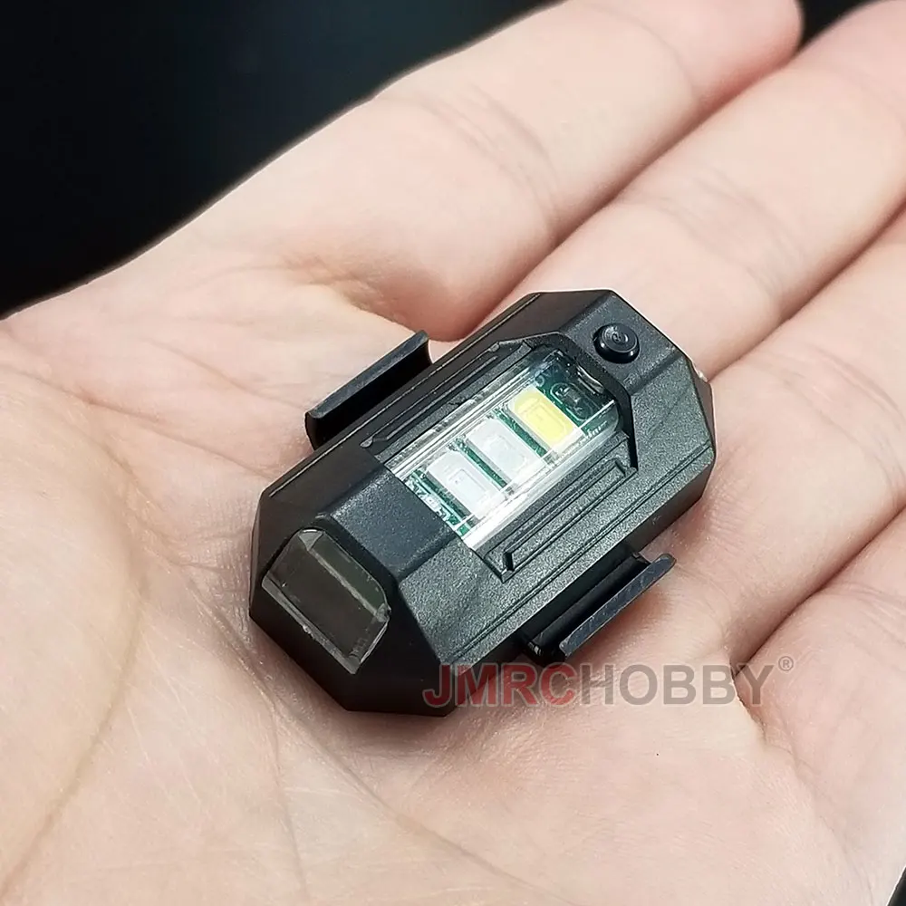 2PCS PACK JMRC Strobe Light 3 Color 4 Modes Chargable 6.5g Lightweight LED Signal Lamp For DJI Mavic Mini Pro Drone - купить по