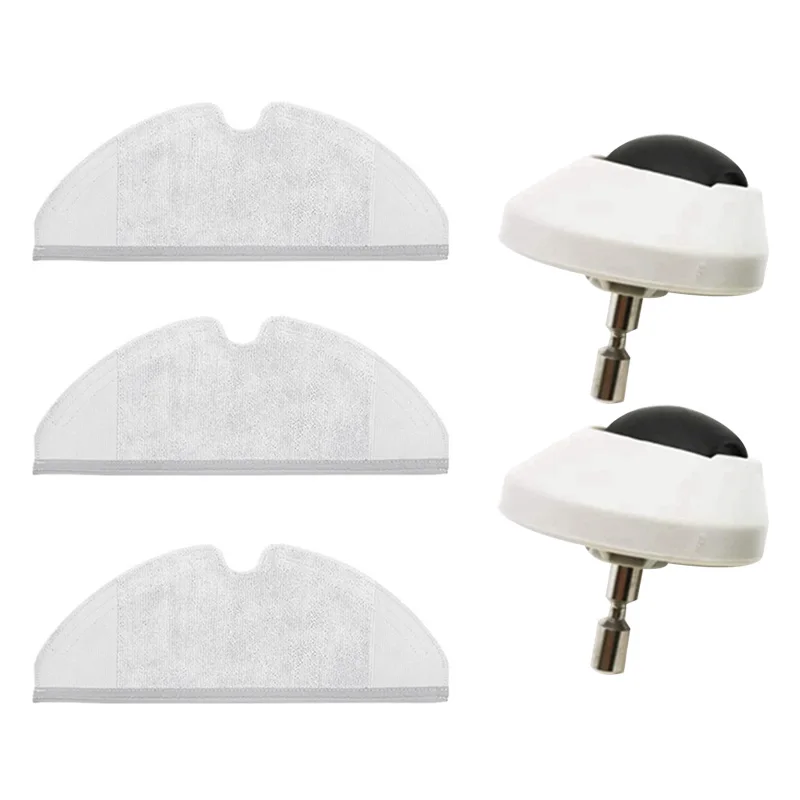 

Передние ролики и Швабра для Xiaomi Roborock 1 / 2 для S5 Max S51 S55 S50 S6, аксессуары для робота-пылесоса