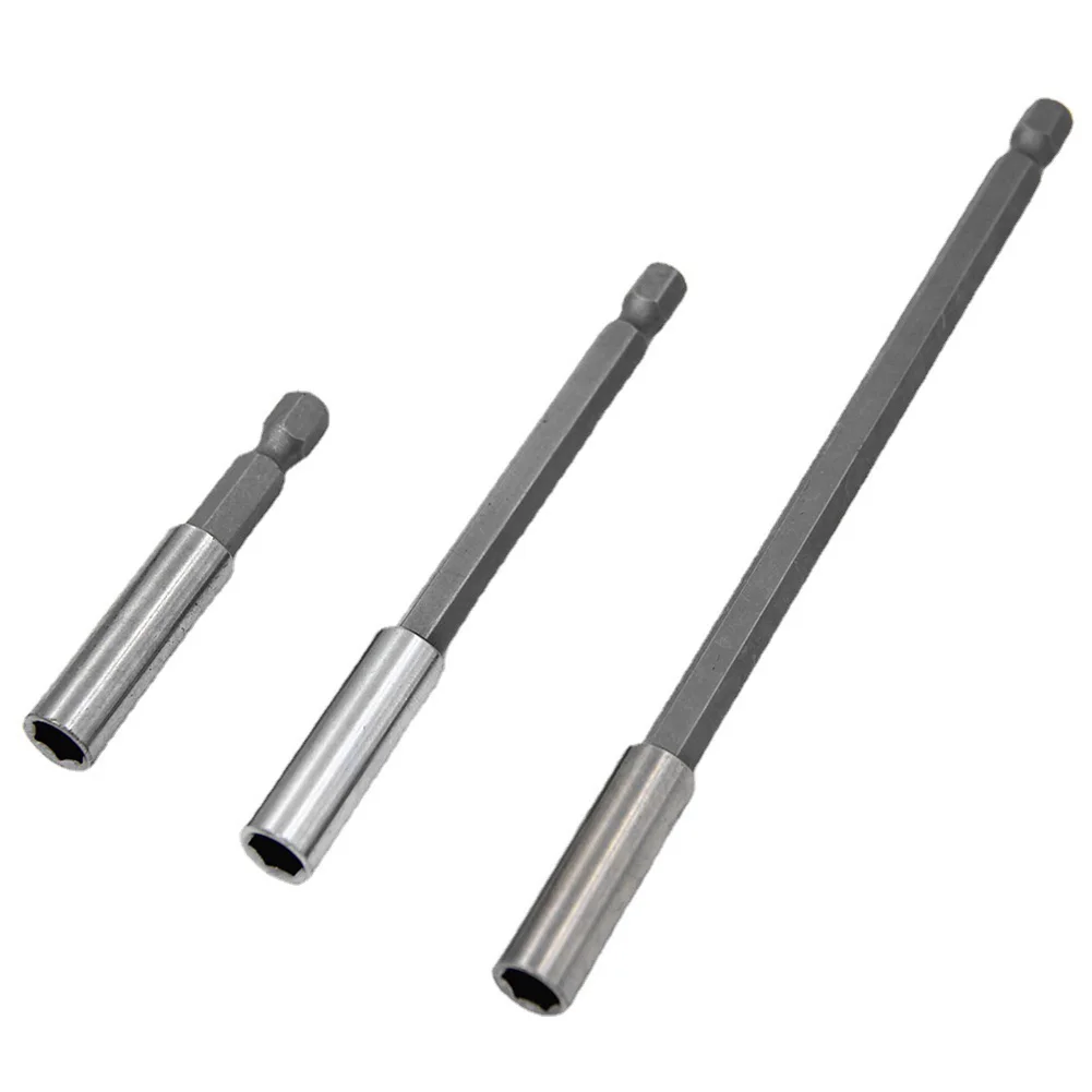 

3 Pcs 1/4 Hex Shank Quick Release Magnetic Screwdriver Extension Bit Holder 50/100/150mm For Power Screwdriver Tools Parts