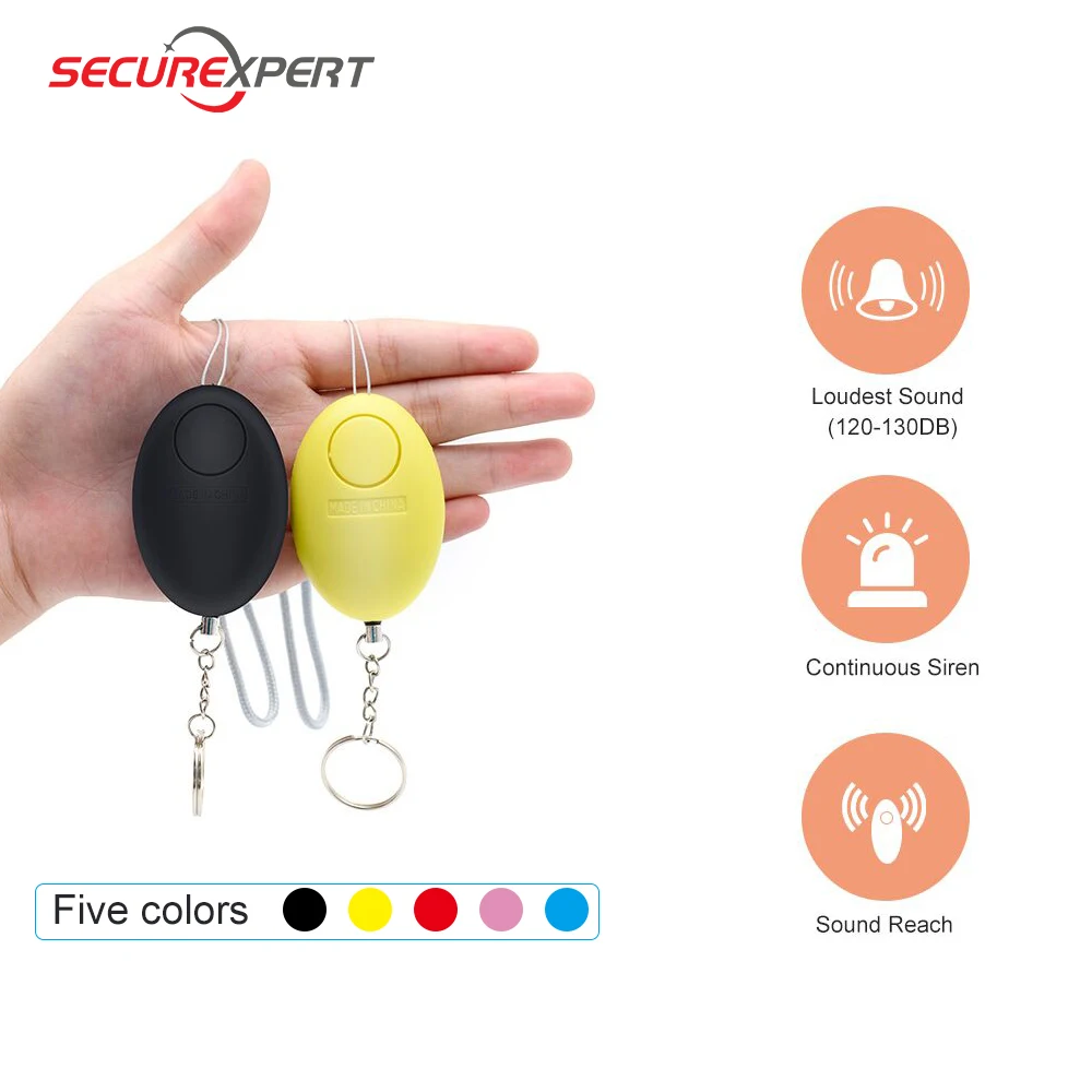 

Self Defense Keychain Alarm120dB Girl Women Security Protect Alert Personal Safety Scream Loud Emergency Alarm