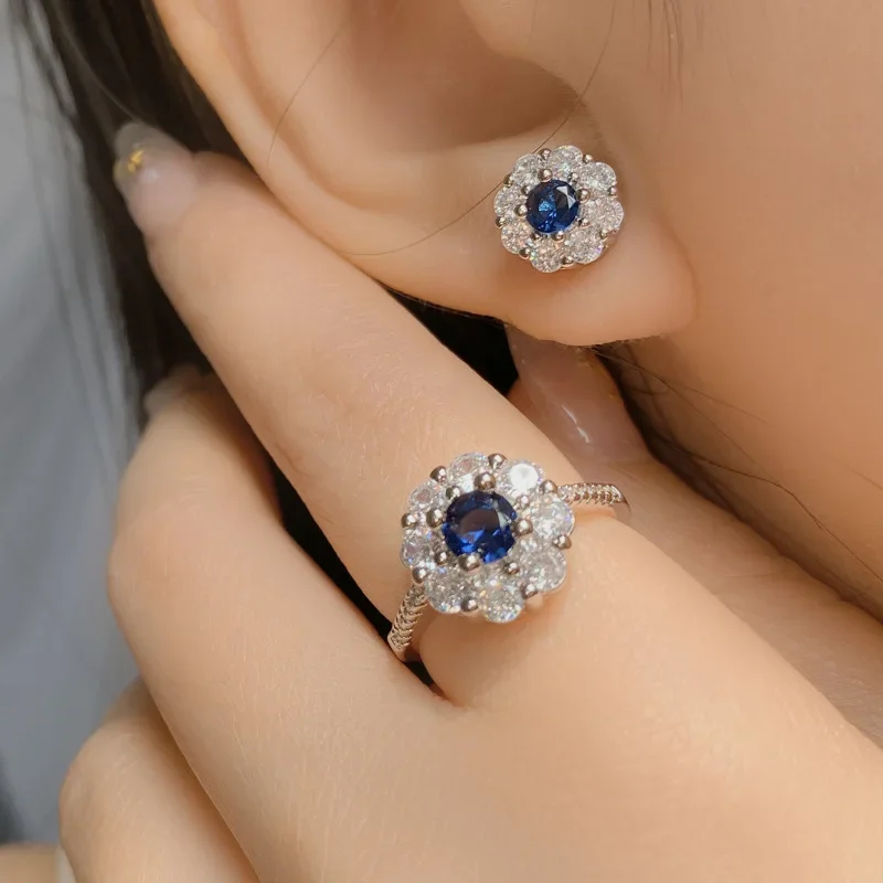 Высококачественное роскошное кольцо MDLFES с муассаном и бриллиантом имитация