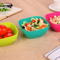 plastic large capacity 2pcs food bowl practical for home fruit bowl stackable food grade for home