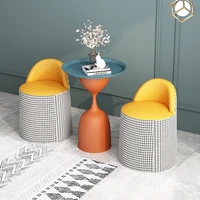 nordic light luxury small round table bedside table coffee table for living room balcony combination sofa side table