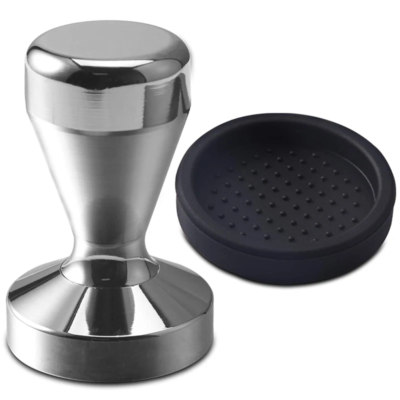 

Coffee Tamper 51Mm Espresso Coffee Stamp Coffee Press Stainless Steel with Tamper Mat for Coffee, Espresso, Tamping