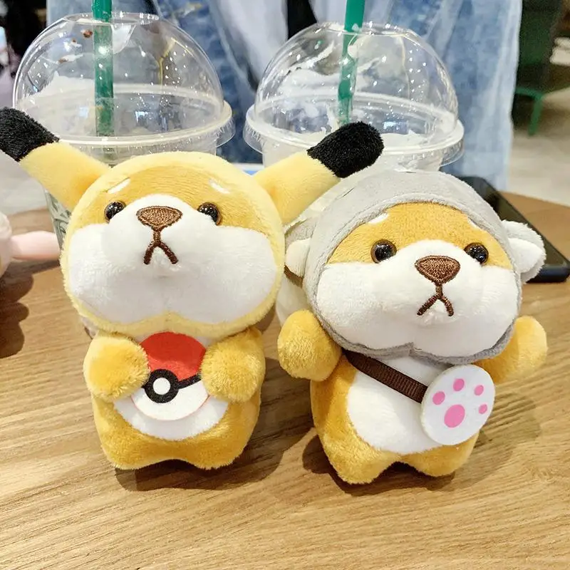 Дешевый оптом милый плюшевый брелок Keji Shiba Inu собака Плюшевые аксессуары Kpop