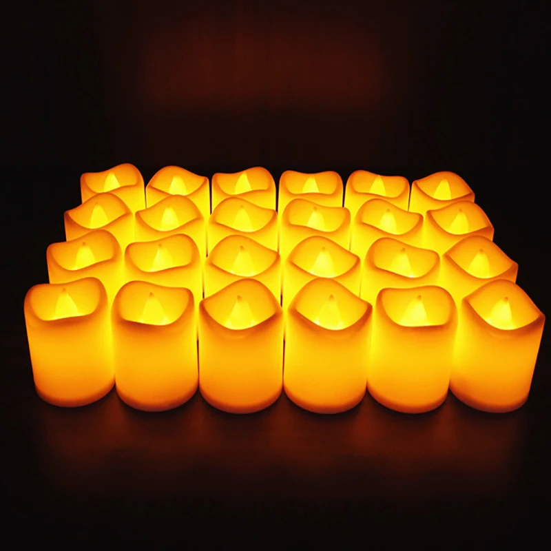 

12/24 шт. беспламенная фотосвеча, имитация разрывной электронной свечи, бытовое освещение, декор для дня рождения, отеля, свадьбы