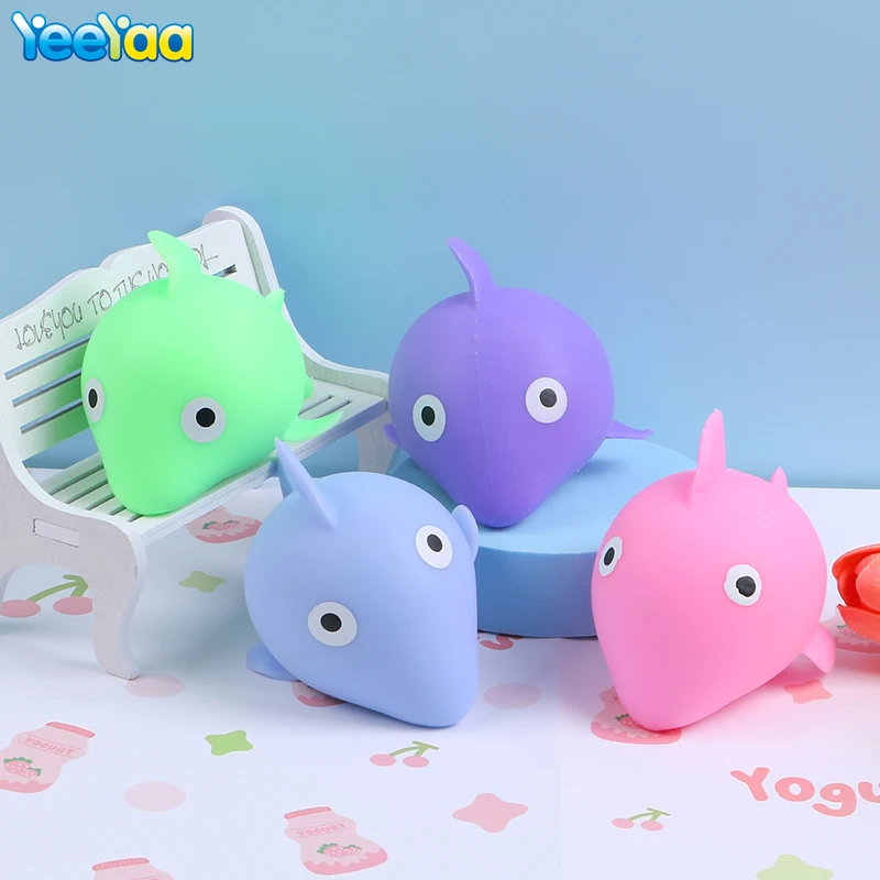 

Cute Whale Mochi Squishy Decompressio Fidget Toys Squeeze Soft Stress Relief Funny Toys For Adults Or Children Gift 2023 Newest