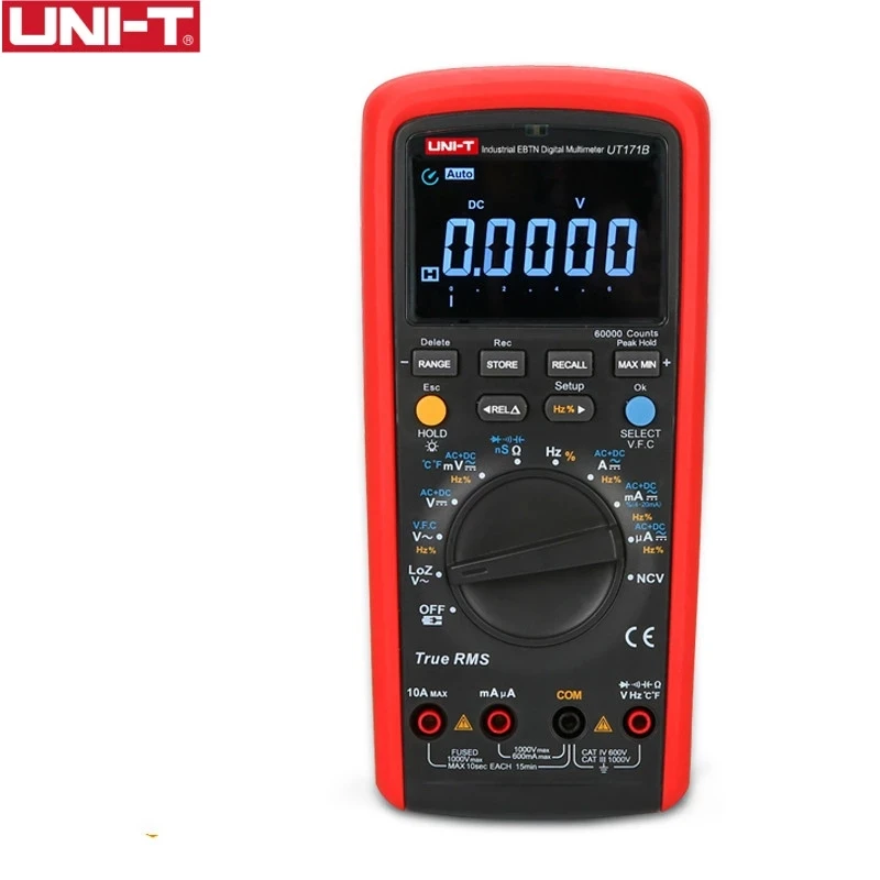 

UNI-T UT171B Industrial True RMS Digital Multimeters Admittance 60K Counts Resistance Tester Original Measure EBTN LCD USbbB