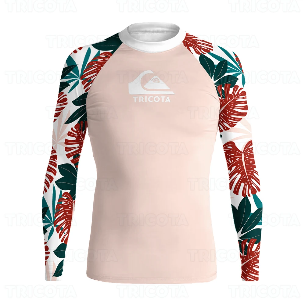 Мужская плавательная футболка одежда для серфинга с защитой от сыпи рубашки