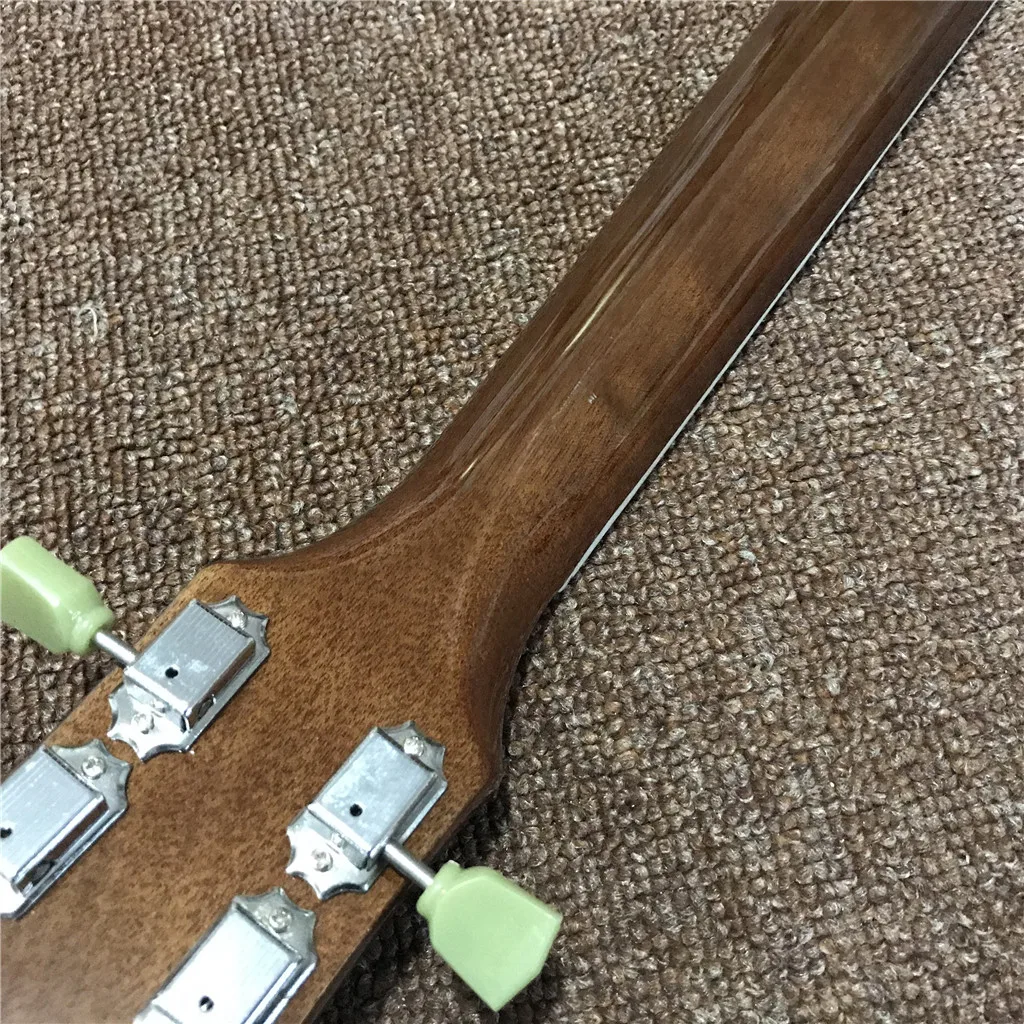 Новое поступление индивидуальная электрическая гитара green burst с 2 черными