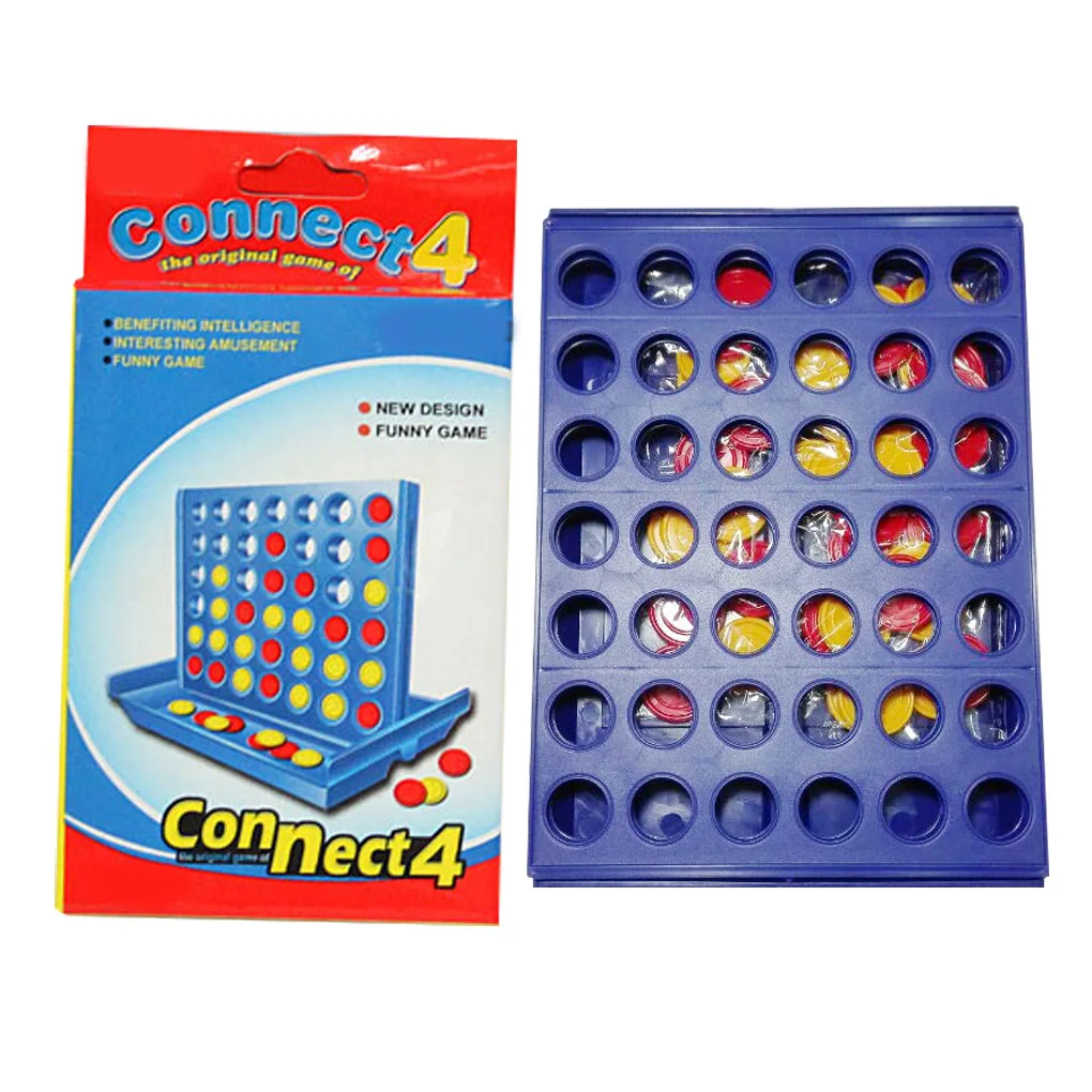 Карманная настольная игра складная красочная шахматная Drop Connect портативная