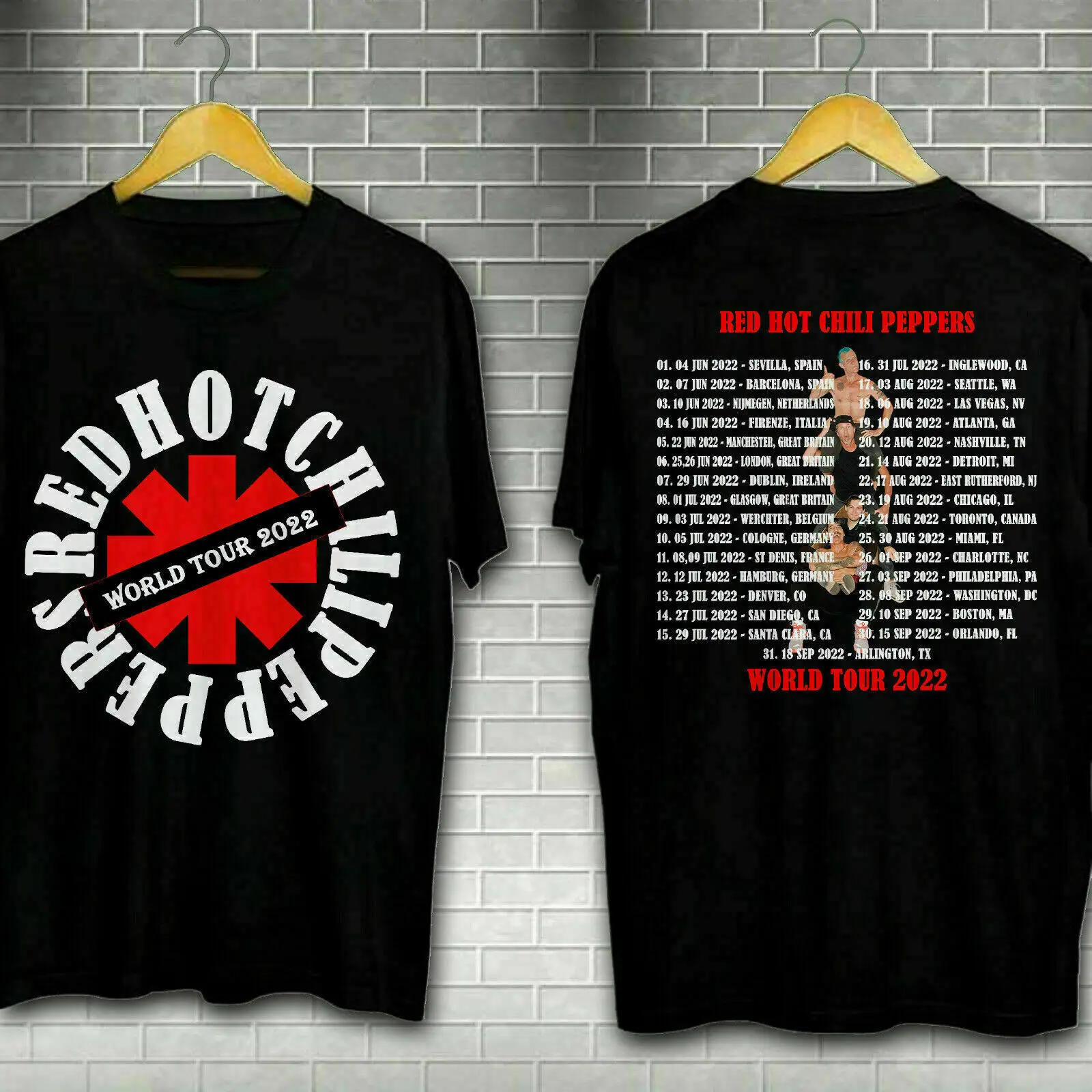 

RED CHILI World Tour 2022 Shirt Funny Black Vintage Gift Men Women