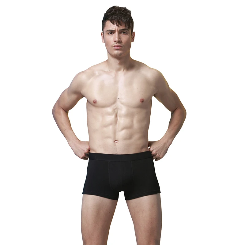 High Quality Boxer Men Underwear Men Cotton Men's Panties Breathable Solid Man Undrewear U Convex Pouch Plus Size L-XXXL