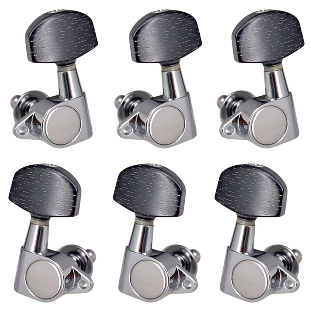 

3L3R Closed Tuning Pegs Tuner Machine Heads Knobs Tuning Keys for Acoustic or Electric Guitar6 Pack