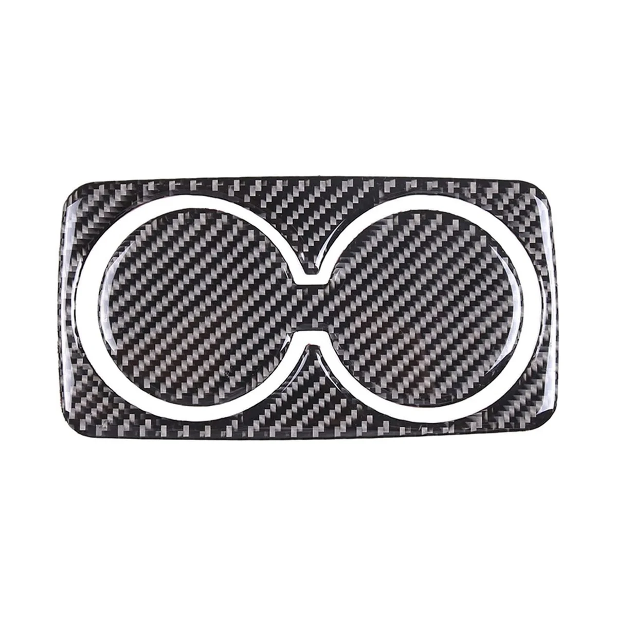 

Rear Cup Holder Frame Trim Decal Stickers for Ford Maverick 2022 2023 Accessories - Soft Carbon Fiber