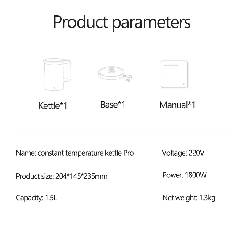 Xiaomi MIjia Electric Kettle Pro Thermal Insulation Teapot Smart Constant Temperature Kettle Water Bolier APP Control Samovar images - 6